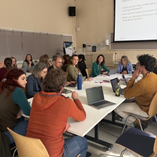 Photo from the workshop of group discussion